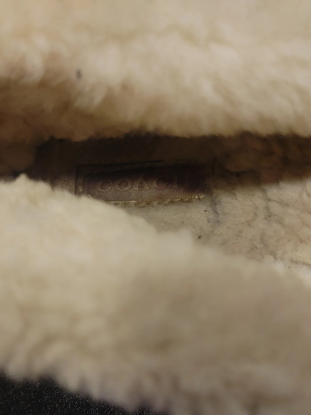 Coach Cream Shearling Lined Slide/Slipper Women's Size 10 - Picture 4 of 6